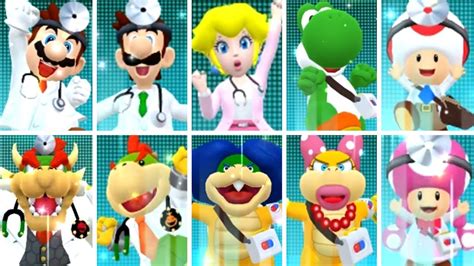 Dr. Mario World - All Characters Win and Lose Animations - YouTube