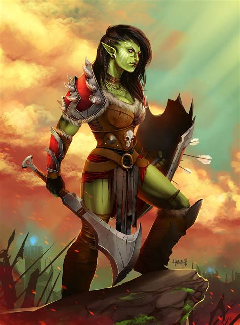 Orc Warrior by Davi Hammer (cdna.artstation.com) submitted by ...