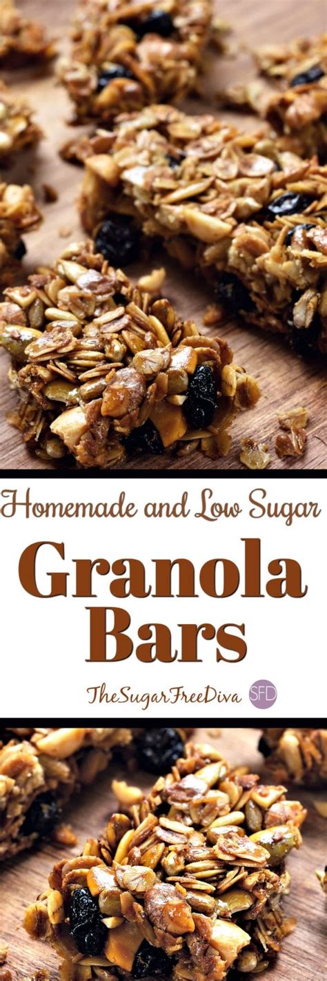 Easy Low Sugar and Homemade Granola Bars Recipe