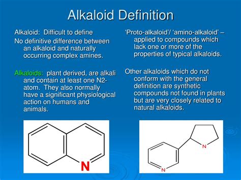 PPT - ALKALOIDS PowerPoint Presentation - ID:149540