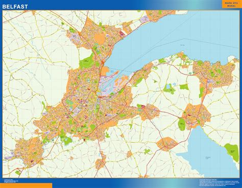 Belfast laminated map | Wall maps