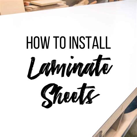 How to Cut and Install Laminate Sheets - The Handyman's Daughter