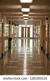 Empty School Corridor Stock Photo 1281503131 | Shutterstock