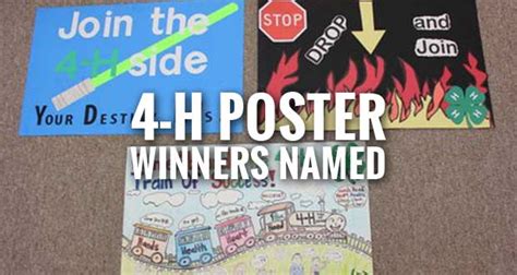 Winners Chosen from 2,230 Entries in 4-H Poster Contest