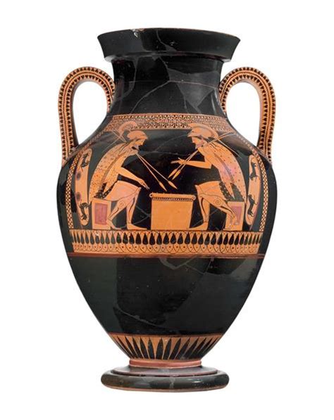 Two handled amphora with Achilles and Ajax, c.520 BC - Ancient Greek ...