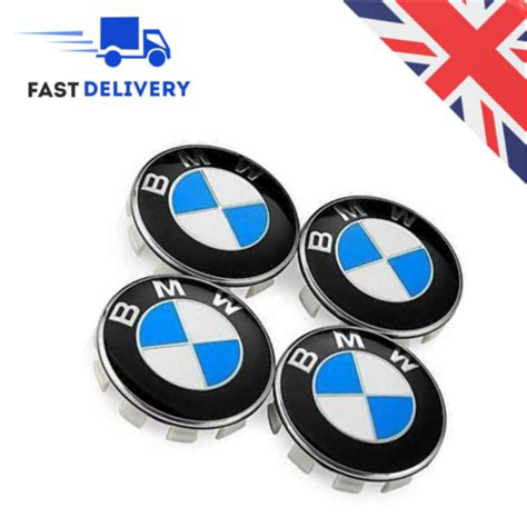 Set of 4 BMW Wheel Centre Caps 68mm For Most 1 3 5 7 Series X5 X6 M3 Z4 ...