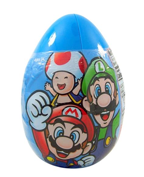 Super Mario Giant Easter Egg Filled With Smarties Hard Candies, Ounces ...