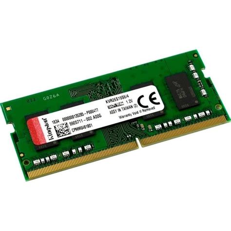 MEMORIA RAM KINGSTON DDR4 4GB SO-DIMM KVR26S19S64 2666 MHz