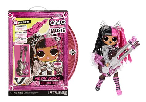 LOL Surprise OMG Remix Rock Metal Chick Fashion Doll with 15 Surprises ...