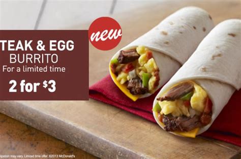 Foodista | McDonald's Currently Testing Steak and Egg Burrito