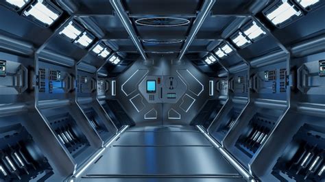 Premium Photo | Science background fiction interior rendering sci-fi ...