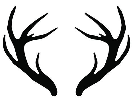 Deer Antler Silhouette at GetDrawings | Free download