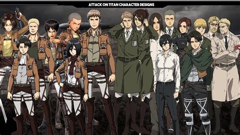 Attack On Titan Character Designs | SEASON 1 vs SEASON 4 - (Attack on ...