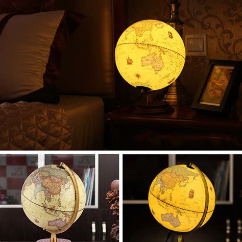 23CM LED Light World Earth Globe Map Geography Educational Toy Luminous ...