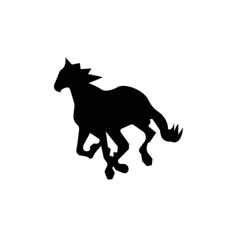 horse silhouette flat vector logo icon. 21713506 Vector Art at Vecteezy