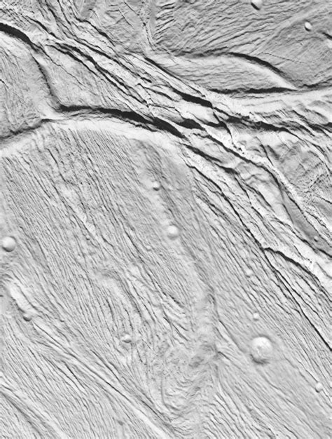 Enceladus' surface - Stock Image - R400/0114 - Science Photo Library