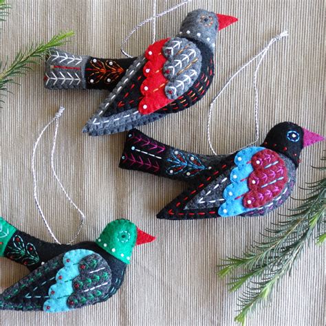 Twelve Days of Christmas Colly Bird Felt Ornament - Etsy | Twelve days ...