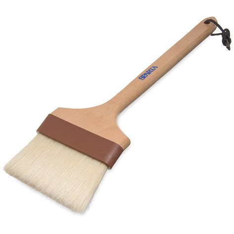 Carlisle 4037100 12" Basting Brush - 4" Bristles, 45° Handle, Brown