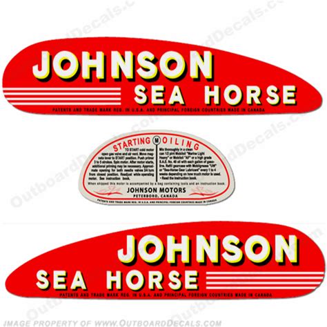 Johnson 1940's Outboard Motor Decals