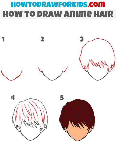 How To Draw Simple Hair