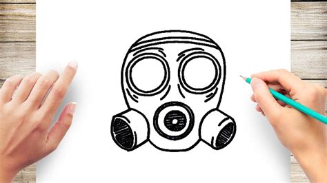 How to Draw Gas Mask Easy - YouTube