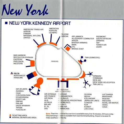 Kennedy Jfk Airport Terminal Map Airlines Airport Map Airports | The ...