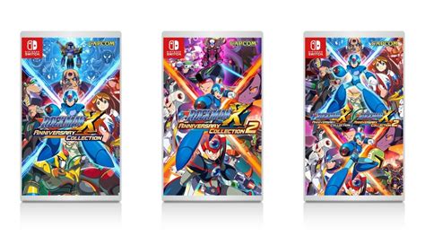 Japanese Mega Man X Legacy Collection 1 and 2 boxarts