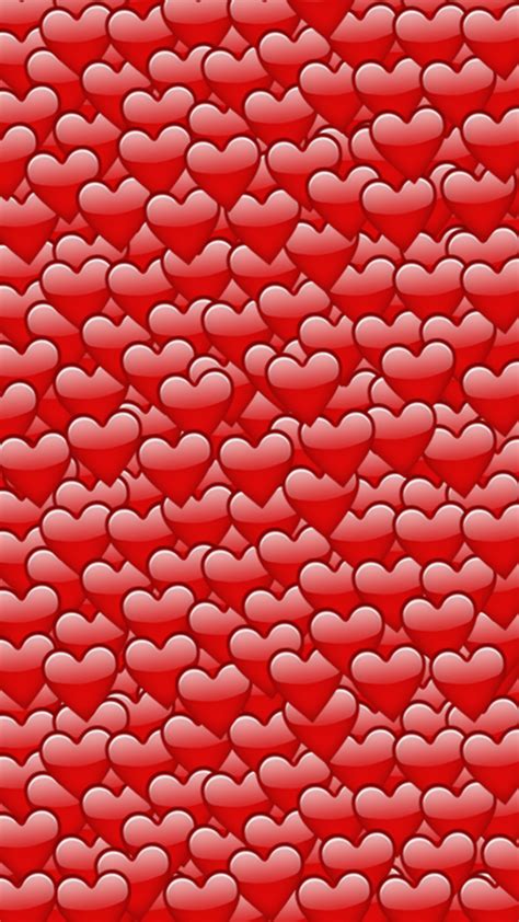 Emoji Hearts Red Wallpapers - Wallpaper Cave