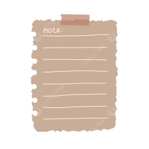 Sticky Notes Brown PNG Picture, Sticky Note Scrapbook Paper Brown With ...