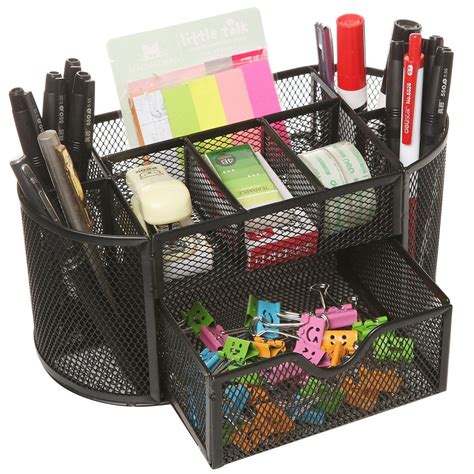 MOCREO Desk Tidy Mesh Desk Organiser Set Office Tidy Organiser Desk ...