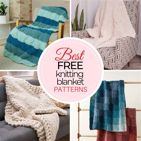 27 Free Knitting Blanket Patterns - All Skill Levels | TREASURIE