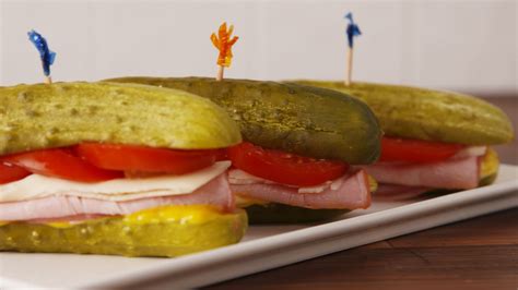 Pickle Sub Sandwiches Are The Low-Carb Snack Of Our Dreams | Low carb ...