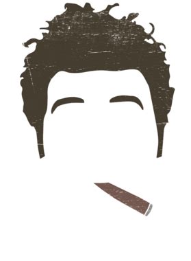 Cosmo Kramer Seinfeld Hair Cigar TV Show T Shirt