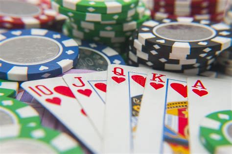 Royal flush poker hand stock photo. Image of holdem, house - 38735972