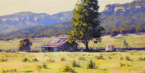 Farm Shed Painting by artsaus on DeviantArt