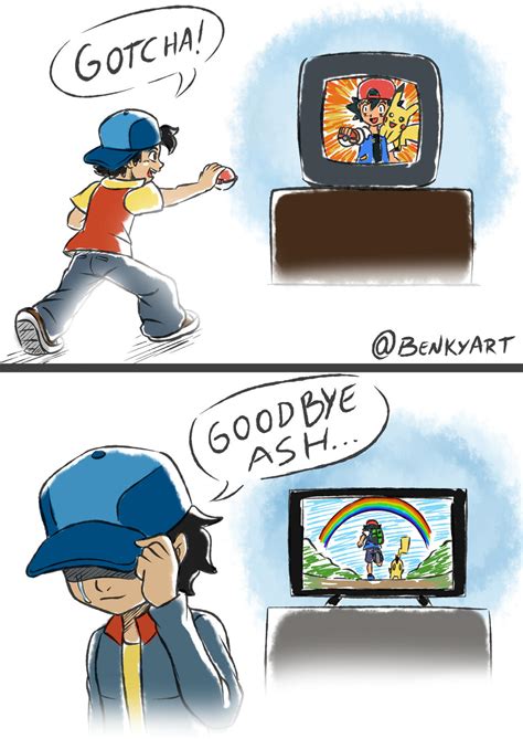 Goodbye Ash and Pikachu by BenkyArt on DeviantArt