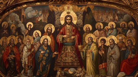 Painting Of Christ And His Disciples Background, Holy Picture ...