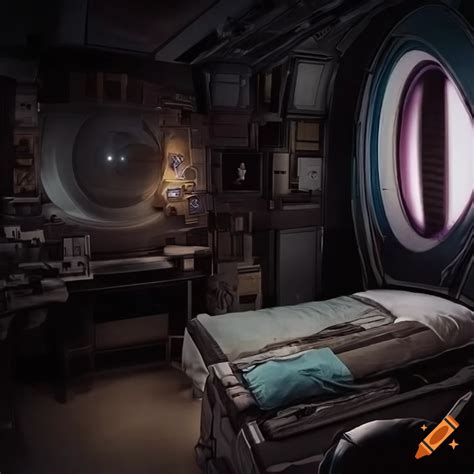 Sci-fi bedroom interior on Craiyon