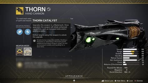 Destiny 2 Is Adding A Thorn Catalyst Next Season - GameSpot