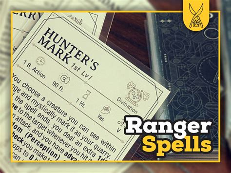 RANGER Spell Cards for DnD 5e | Form Fillable PDFs Included | Dungeons ...