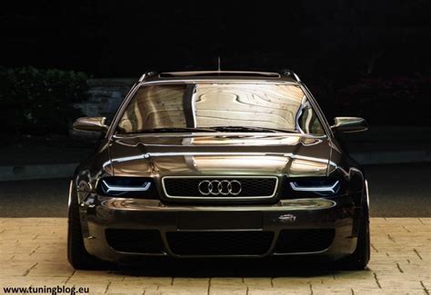 Audi A4 RS4 B5 Avant with RS6 headlight & Widebody