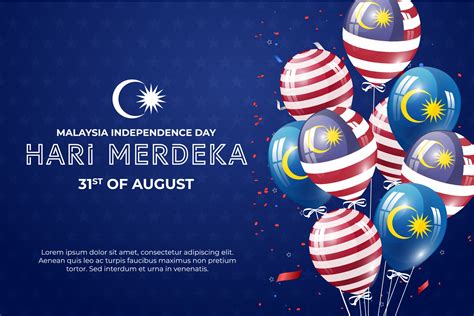 malaysia independence day, merdeka day 3317358 Vector Art at Vecteezy