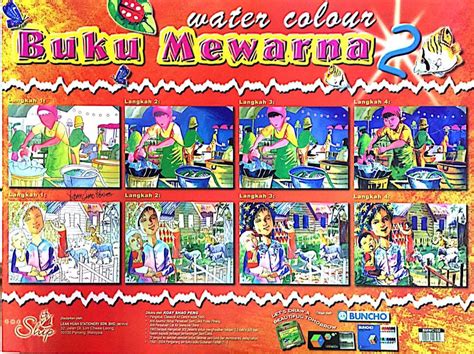 BUKU MEWARNA> WATER COLOUR, Hobbies & Toys, Books & Magazines, Children ...