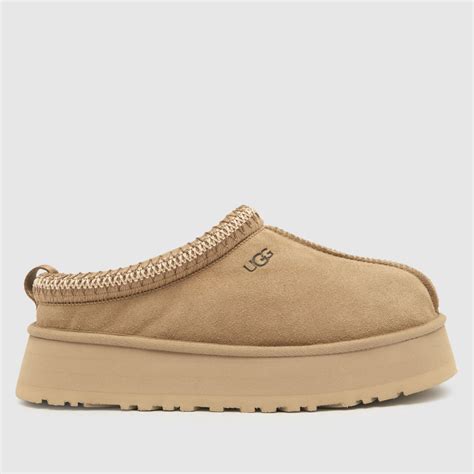 Damen Naturfarben UGG Tazz Platform Hausschuhe | schuh