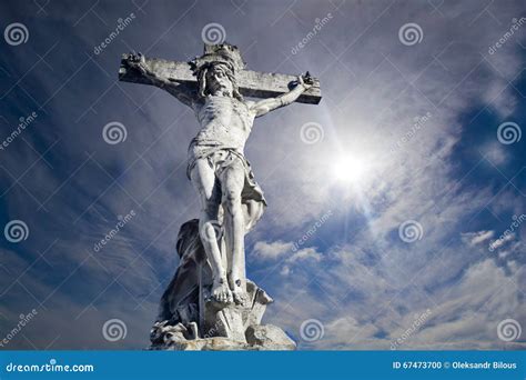 The Sculpture of the Crucifixion Stock Photo - Image of christ ...