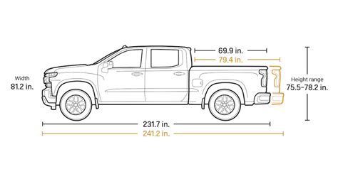 Chevrolet Silverado 1500 Short Bed Dimensions