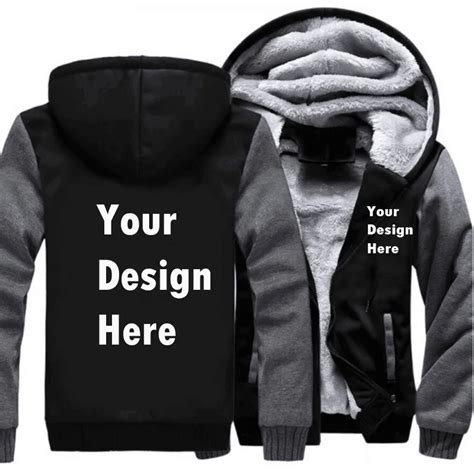 Logo Custom Men Hoodies Sweatshirt Winter Thicken Hoodies ...