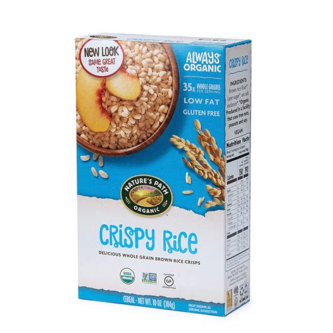 Nature?s Path Crispy Rice Cereal, Healthy, Organic, Gluten-Free, 10.6 ...