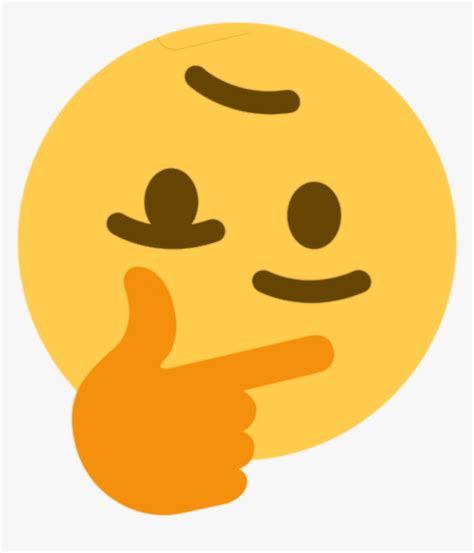 Thinking Face Emoji Meme , Png Download - Discord Thinking Emoji Png ...