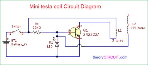 Mini tesla coil Circuit